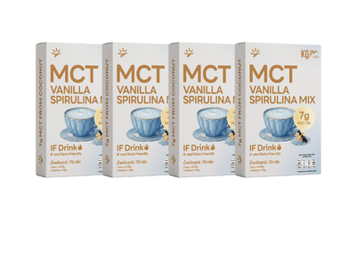 MCT Vanilla Spirulina (28 sachets) 4 Boxes | IF Drink