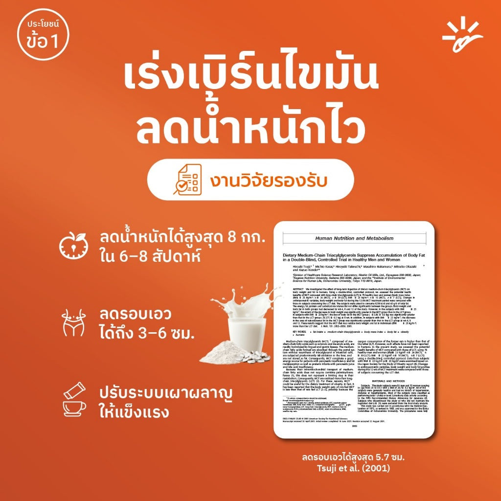 นม MCT (56 ซอง) | สูตร goMYLK