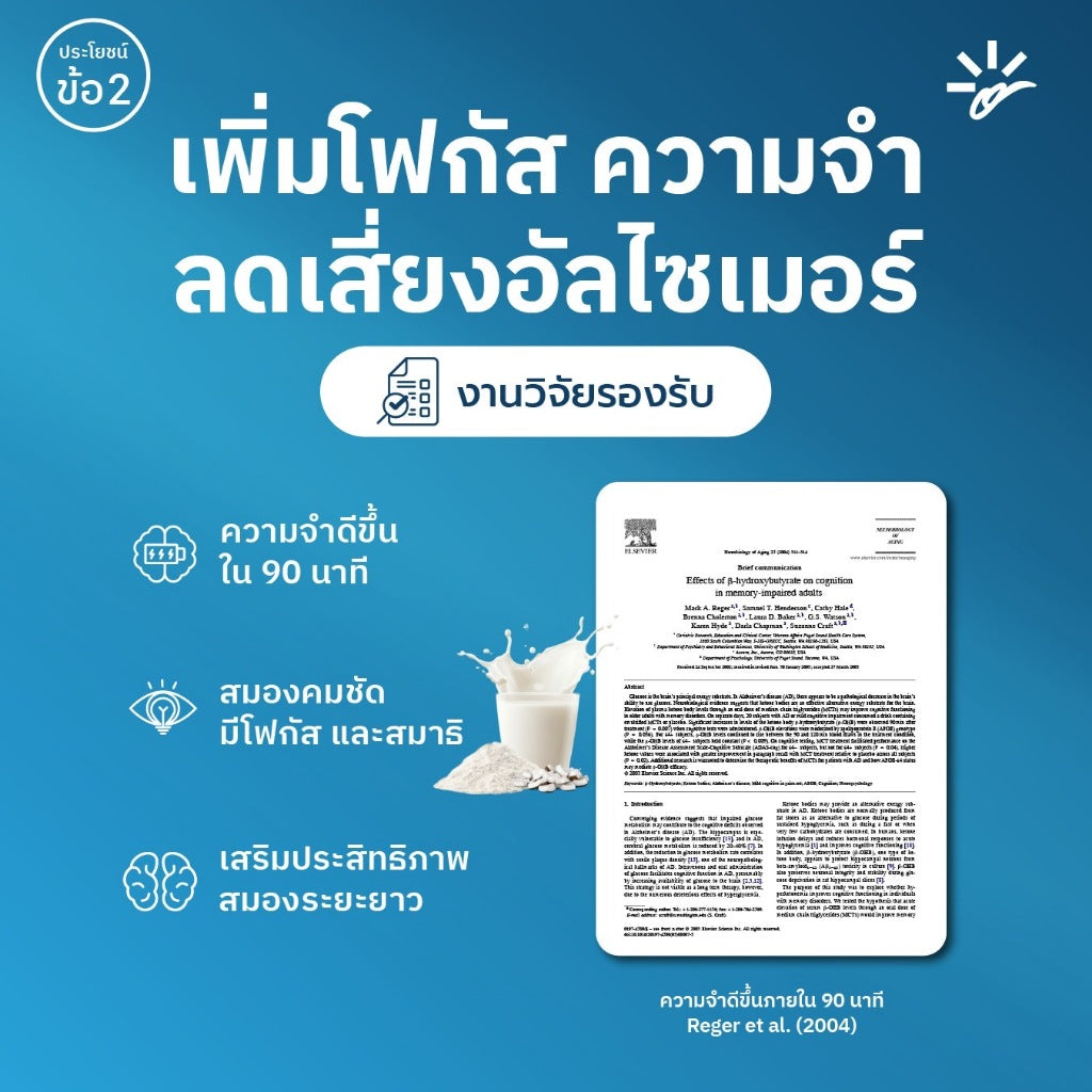 เครื่องดื่ม MCT (21 ซอง) | สูตร IF Drink